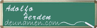 Adolfo Herden Visitenkarte